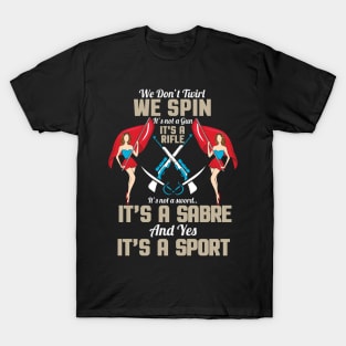 MARCHING BANDS: Spin Rifle Sabre Sport T-Shirt